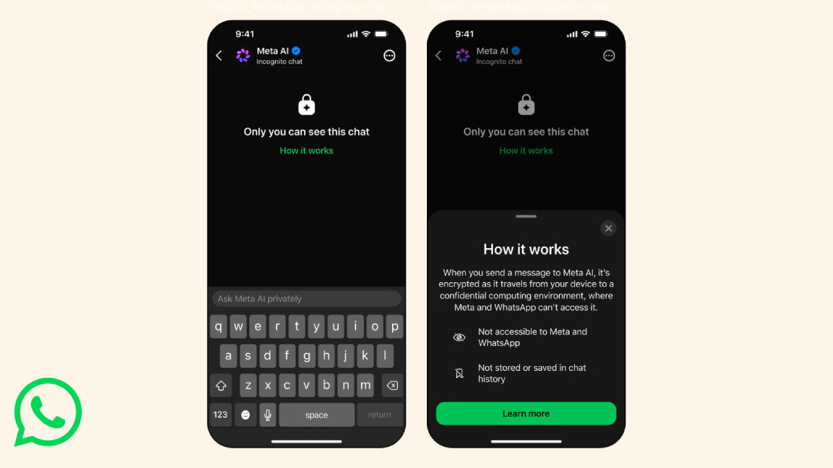 WhatsApp Introduces Incognito Chat With Meta AI for Private Conversations