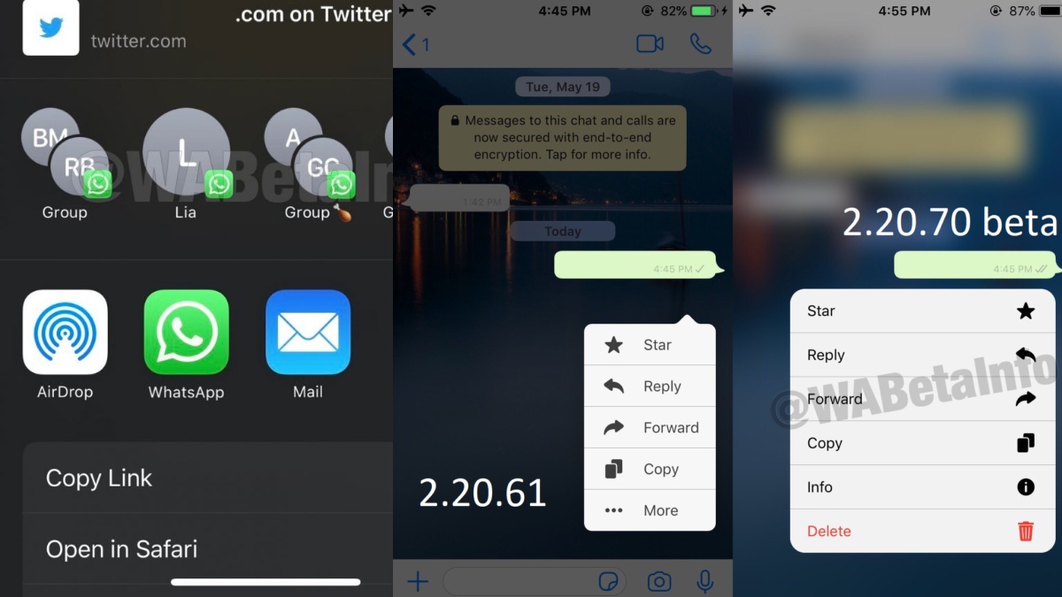 WhatsApp for iPhone to Get Redesigned Menu, Add Contact Shortcuts to iOS Share Sheet
