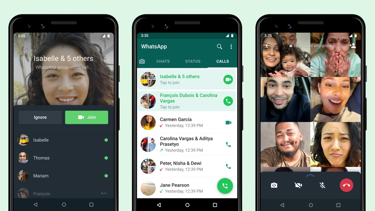 WhatsApp Starts Rolling Out Joinable Group Calls to Let You Join a Group Call That You Missed