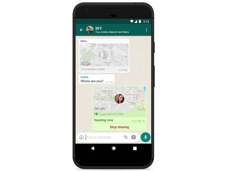 whatsapp live location sharing WhatsApp Live Location