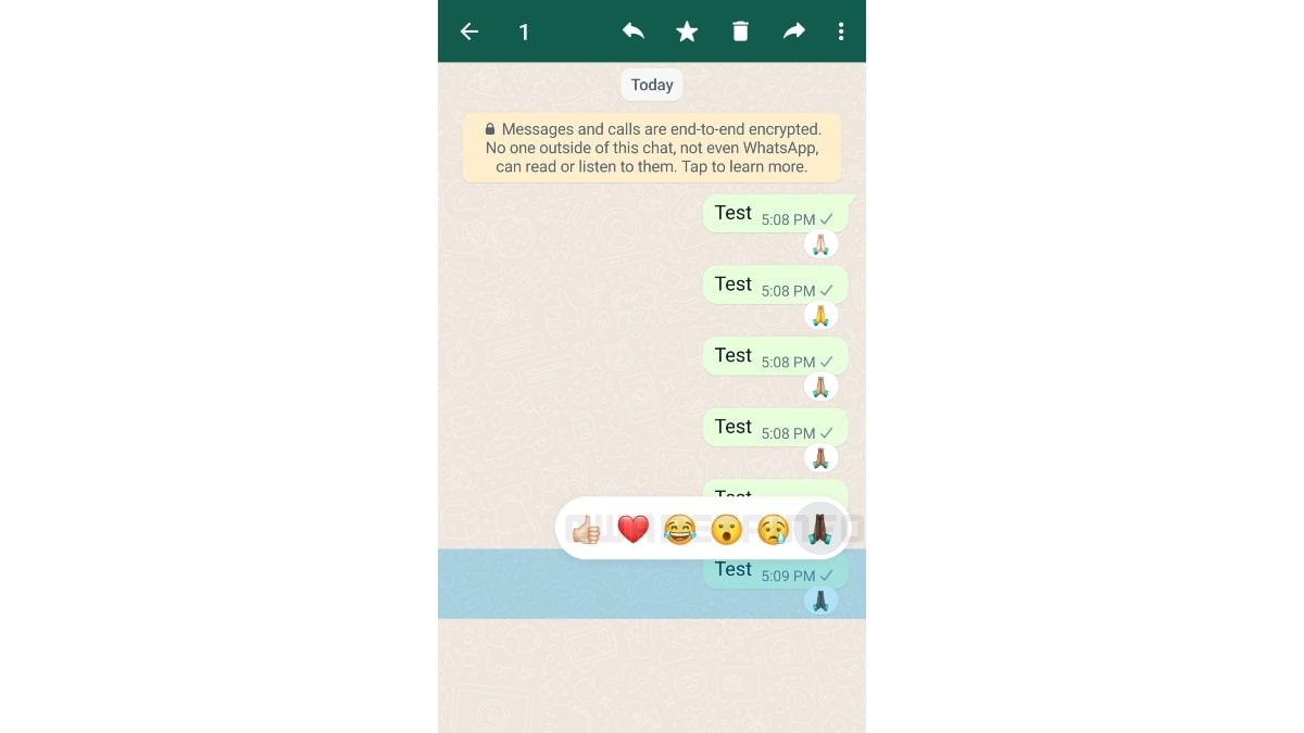 whatsapp message reactions skin tone update image wabetainfo WhatsApp