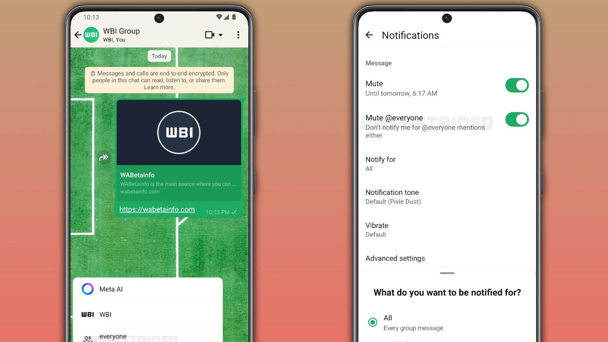 whatsapp mute mentions wabetainfo WhatsApp