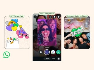 WhatsApp Launches New Year 2026 Features With New Stickers, Video Call Effects and Status Tools