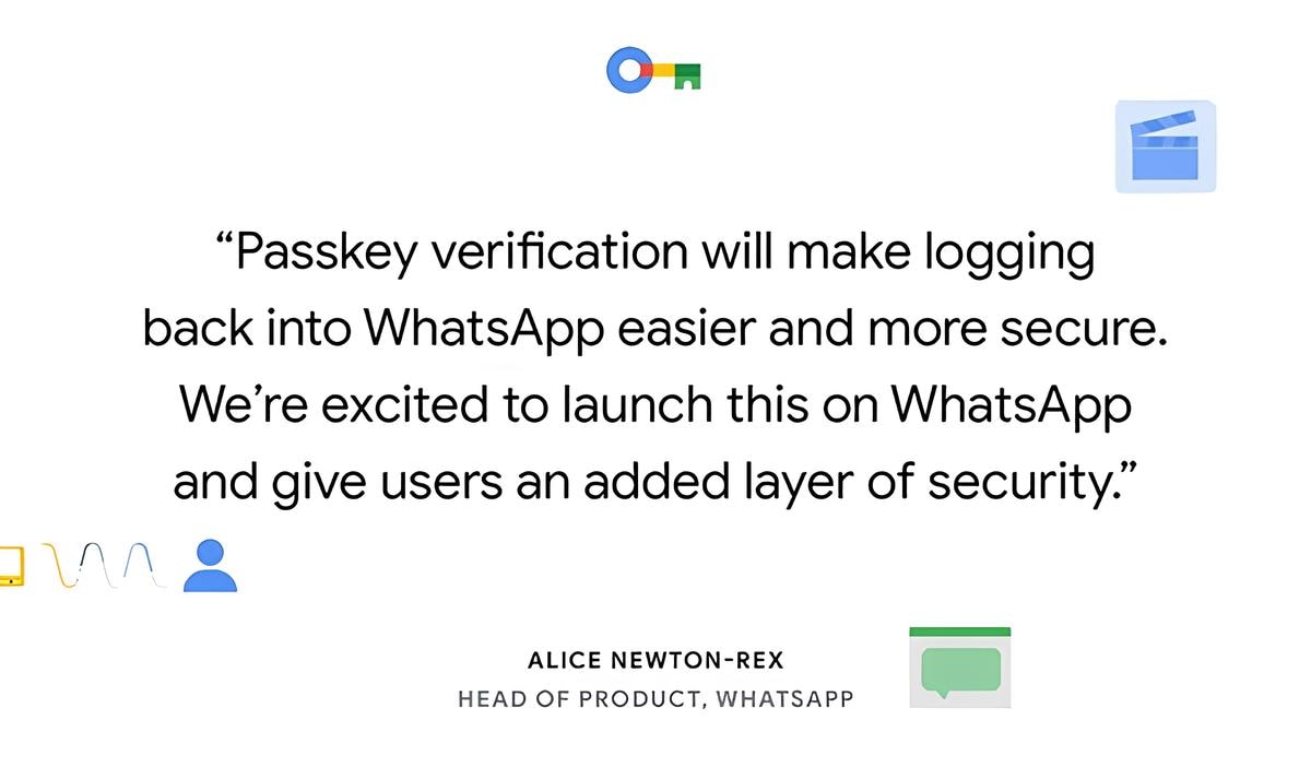 Ключи доступа к WhatsApp поддерживают Googleblog Ключ доступа к WhatsApp