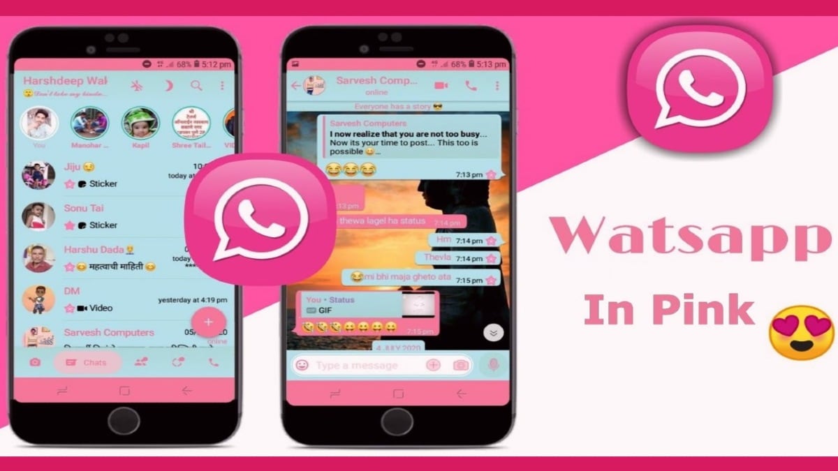 whatsapp pink interface image twitter rajshekhar rajaharia WhatsApp Pink