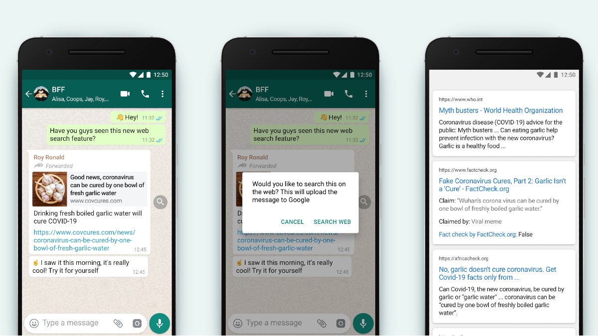 WhatsApp Launches Search the Web Feature to Fight Misinformation, Rolling Out in Select Countries