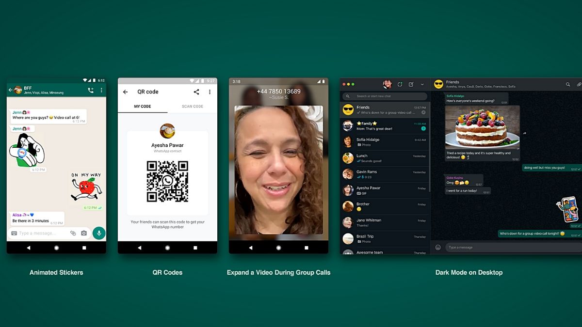 WhatsApp Getting Animated Stickers, QR Codes, Group Video Call Improvements