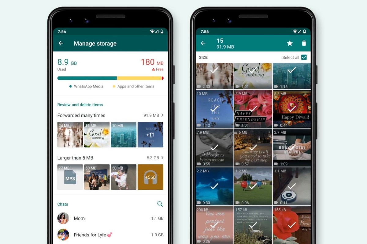WhatsApp Starts Rolling Out Redesigned Storage Management Tool to Delete Junk Messages