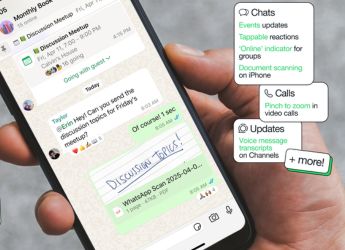 WhatsApp Rolls Out Tappable Reactions, Video Notes for Channels and Other Features for Android, iOS