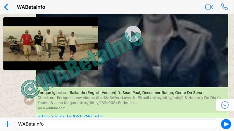 WhatsApp for iPhone Reportedly Adds In-App Playback for YouTube Videos