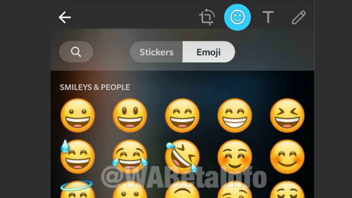 WhatsApp Spotted Testing Emoji Category in Doodle Picker