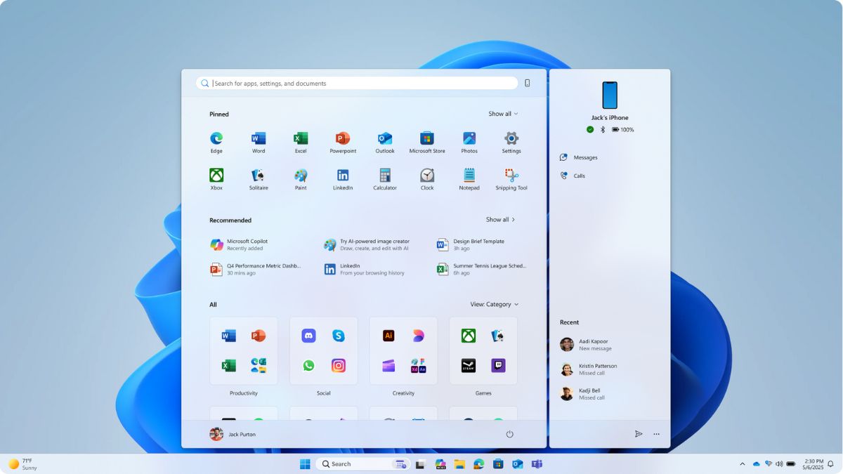Latest Windows 11 Insider Preview Lets You Try a New Start Menu With Scrollable Interface, More Features