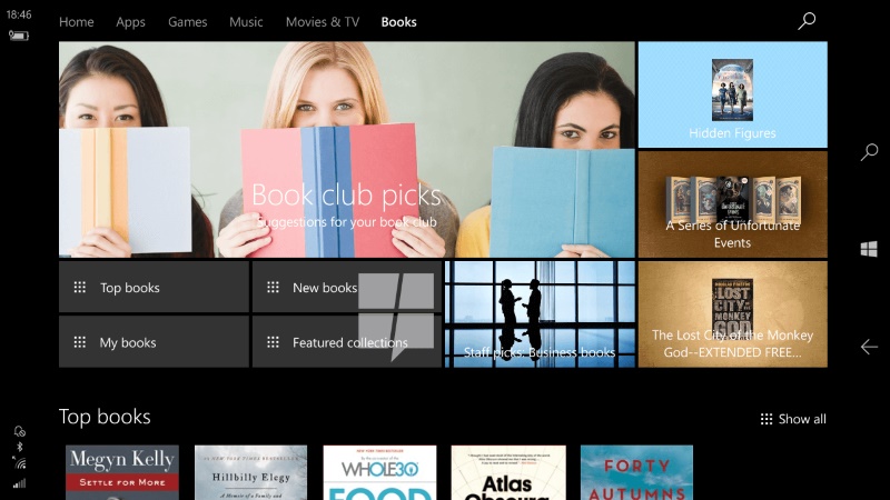 Windows 10 Ebook Store Leaked in Images, Tipped to Launch in April