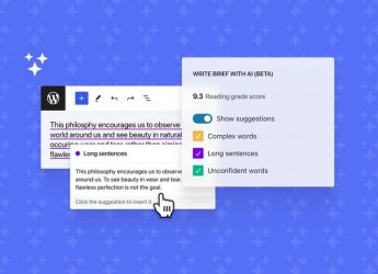WordPress Adds Write Brief With AI Tool Which Lets Users Make the Content More Precise