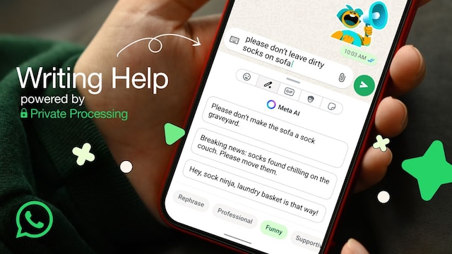 WhatsApp Rolls Out AI-Powered Writing Help Feature to Rephrase Text for Different Styles and Tones WhatsApp Rolls Out AI-Powered Writing Help Feature to Rephrase Text for Different Styles and Tones