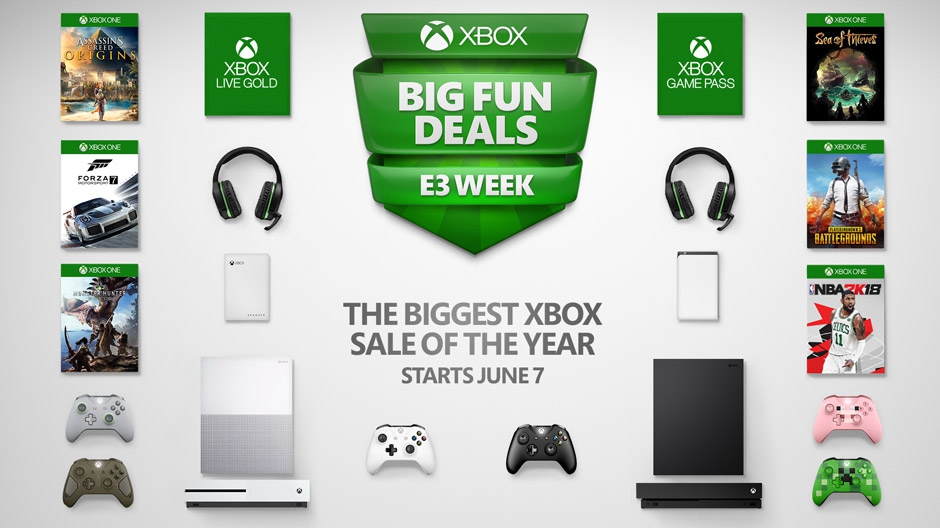 Microsoft E3 Sale Discounts Xbox One X and Popular Games