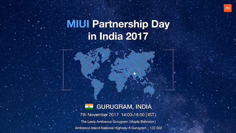 Xiaomi to Hold Its First MIUI Partnership Day in India on November 7