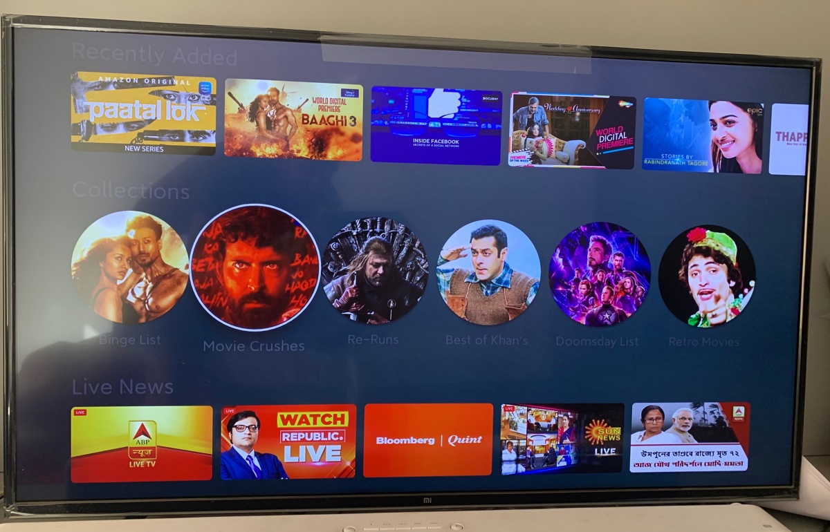 Xiaomi Mi TV Models Get New 'Collections' Feature in India to Highlight Curated Content