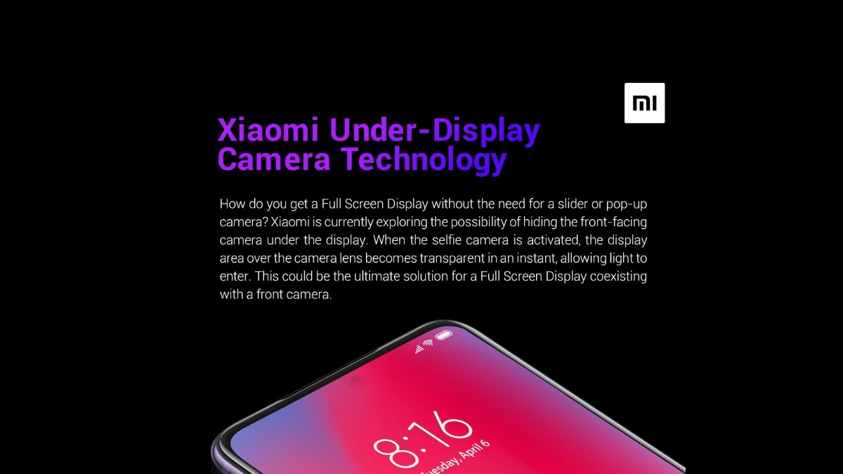 Xiaomi Under-Display camera