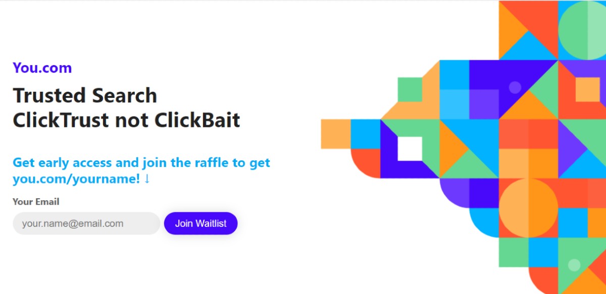 You.com Search Engine Announced to Take on Google Search, Founder Says Will Not Rely on Ads for Results