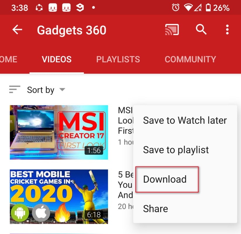 How to download discount youtube for offline viewing