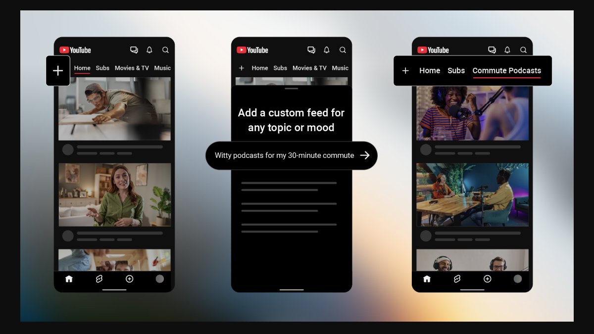 youtube custom feed YouTube