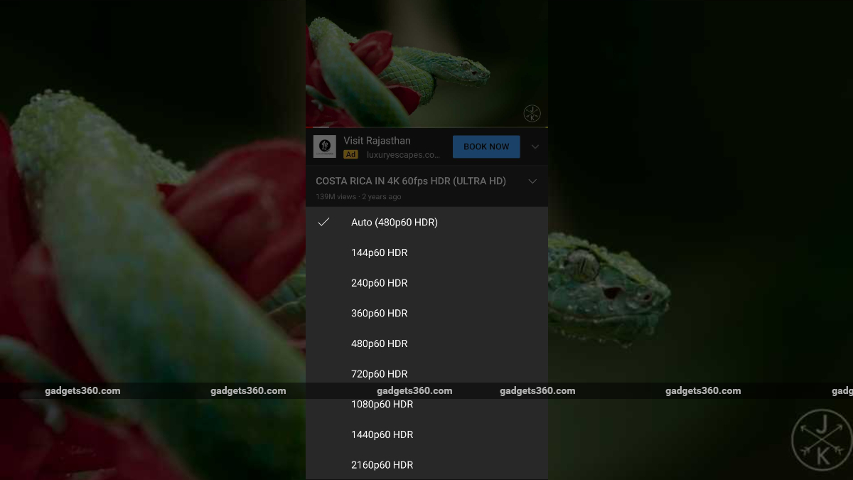 YouTube Android App Gets 4K HDR Streaming Support