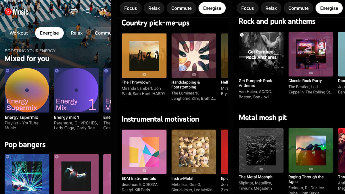 YouTube Music Gets &lsquo;Energise&rsquo; Mood Filter in Activity Bar for Personalised Playlists