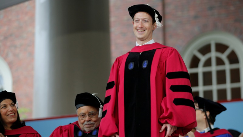 Facebook CEO Mark Zuckerberg Addresses Harvard Class of 2017: Full Commencement Speech