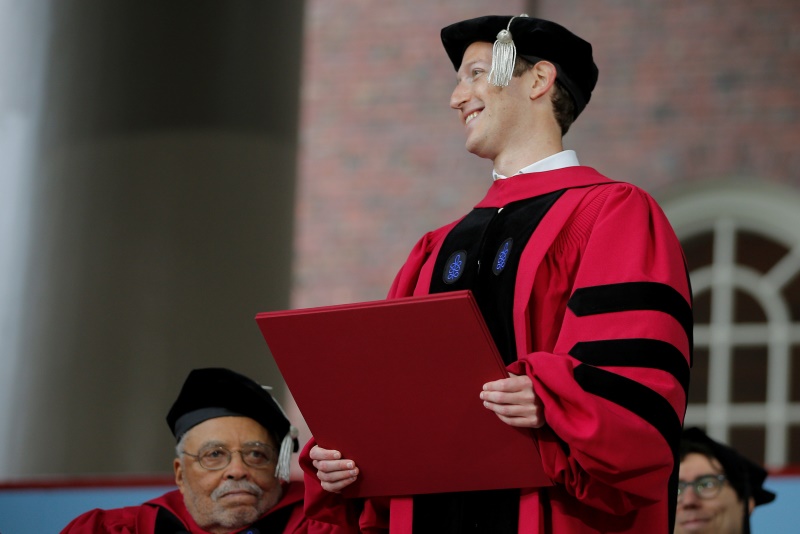 Facebook CEO Mark Zuckerberg Gets Honorary Harvard Degree 13 Years After Dropping Out