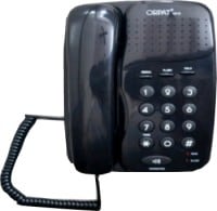 Orpat 1010 Corded Landline Phone (Black)