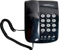 Orpat 1600LR Corded Landline Phone (Black)