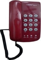 Orpat 1600LR Corded Landline Phone (Burgundy)