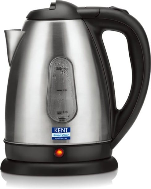 Kent 16026 1.8 L Electric Kettle (Black & Silver)