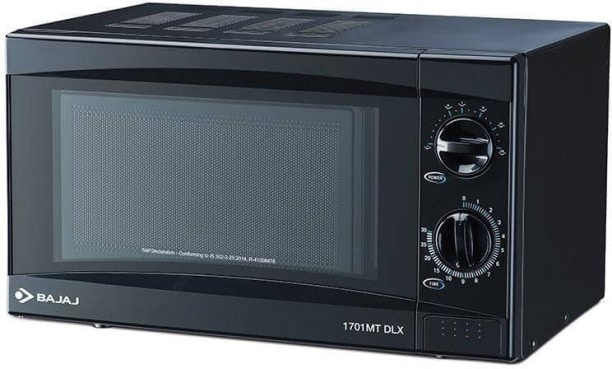 Bajaj 1701 MT DLX 17 L Solo Microwave Oven (Black)