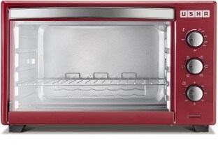 Usha 3642RCSS Oven Toaster Grill (Wine & Silver)