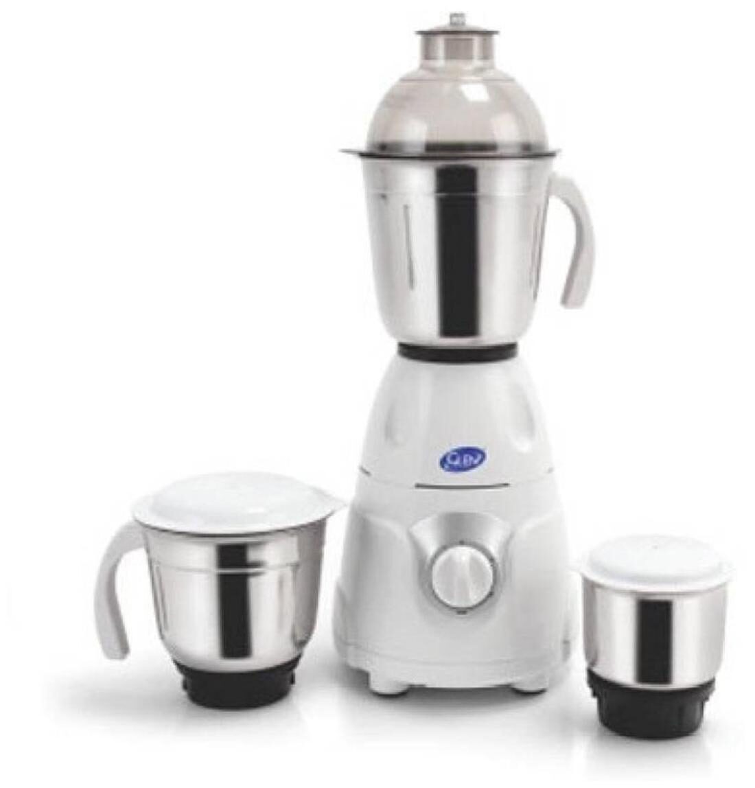 Glen 4027 MG 600W Mixer Grinder (White, 3 Jar)