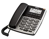 Uniden 7402 Corded Landline Phone (Titanium)