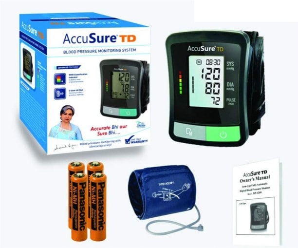 AccuSure 7MJGV14V Bp Monitor (Black)