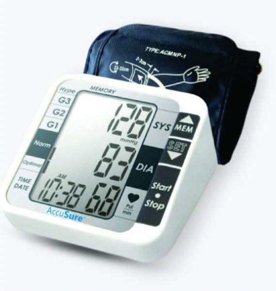 AccuSure 7MP5ZJ82 Bp Monitor (White)