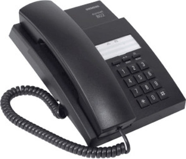 Euroset 802 Corded Landline Phone (Black) Price in India