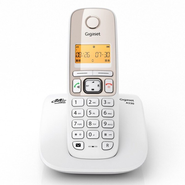 Gigaset A530 Cordless Landline Phone (White) Price in India