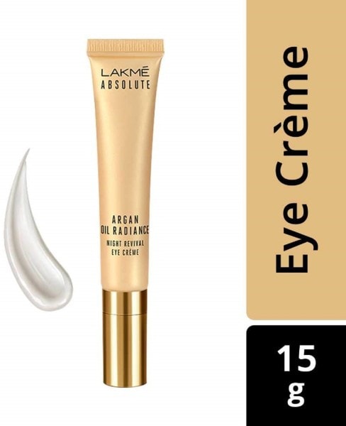 Lakme Absolute Argan Oil Radiance Night Revival Eye Creme (15GM)