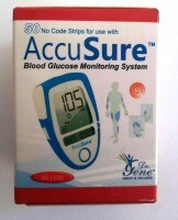 Dr. Gene Accusure Glucometer Strips (50 Strips)