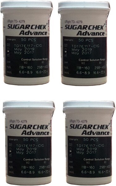 SugarChek Advance Glucometer Strips (200 Strips)