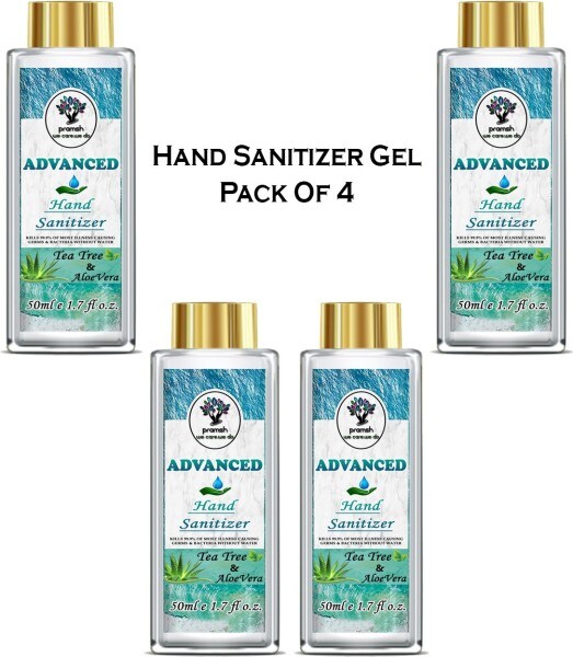 Pramsh Advanced Tea Tree & Aloe Vera Hand Sanitizer (50ML, Pack of 4)