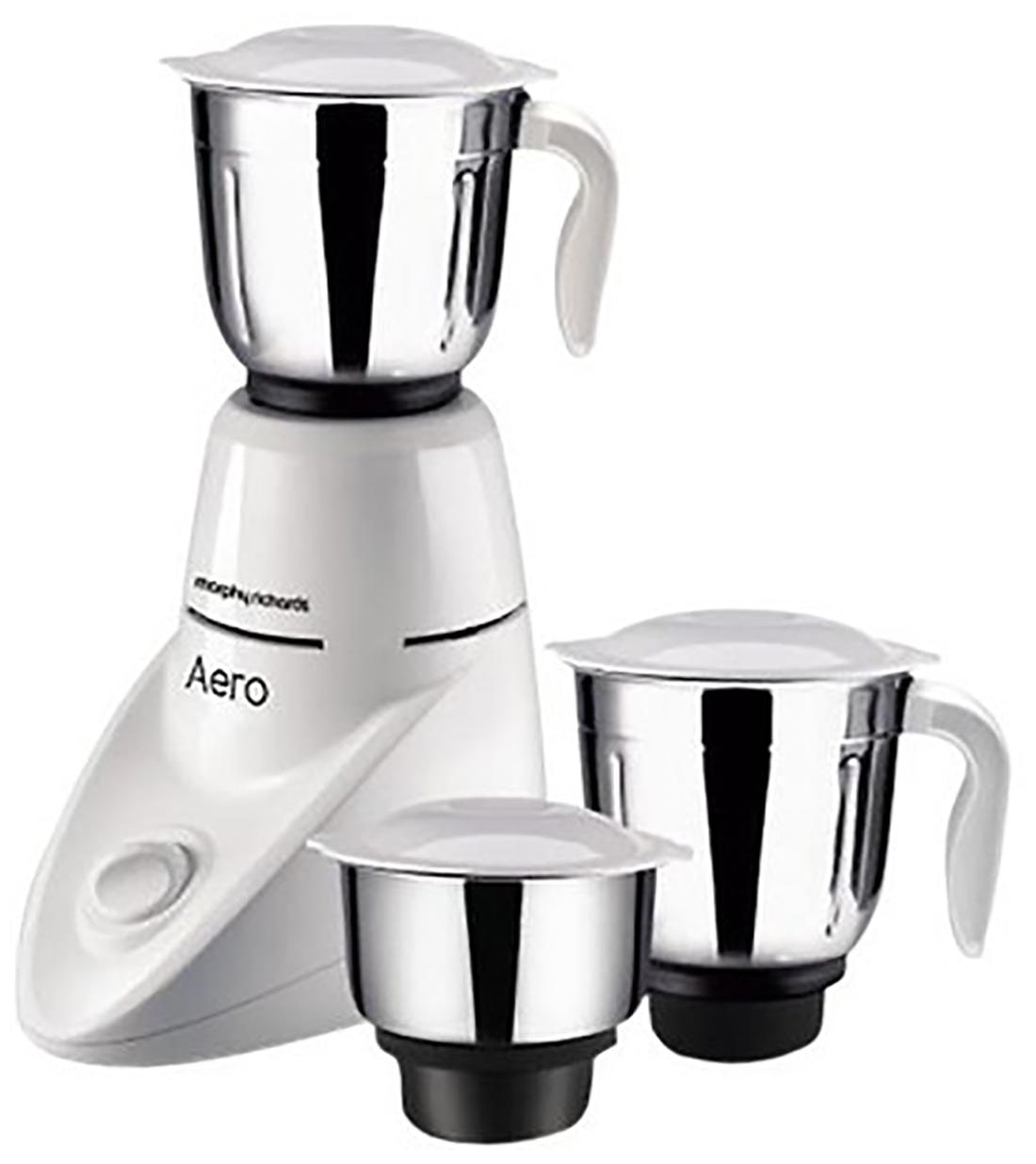 Morphy Richards Aero 500W Mixer Grinder (White, 3 Jar)