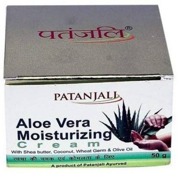 Patanjali Aloe Vera Moisturizing Cream (50GM, Pack of 4) Price in India