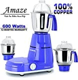 Jusal Amaze 600W Mixer Grinder (Blue, 3 Jar)