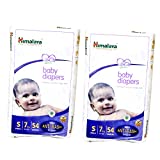 Himalaya Anti-Rash Baby Diapers (54 PCS, Pack of 2, S)
